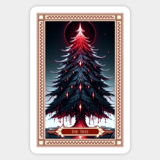 The Christmas Tree Tarot Card Sticker